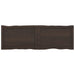 Table Top Dark Grey 120x40x4 Cm Treated Solid Wood Oak Live