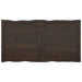 Table Top Dark Grey 120x60x4 Cm Treated Solid Wood Oak Live