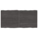 Table Top Dark Grey 120x60x4 Cm Treated Solid Wood Oak Live