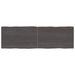 Table Top Dark Grey 160x50x4 Cm Treated Solid Wood Oak Live