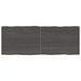 Table Top Dark Grey 160x60x4 Cm Treated Solid Wood Oak Live