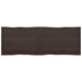 Table Top Dark Grey 180x60x4 Cm Treated Solid Wood Oak Live
