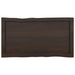Table Top Dark Grey 80x40x4 Cm Treated Solid Wood Oak Live