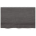 Table Top Dark Grey 80x50x6 Cm Treated Solid Wood Oak