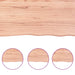 Table Top Light Brown 100x50x4 Cm Treated Solid Wood Oak