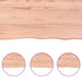 Table Top Light Brown 100x60x4 Cm Treated Solid Wood Oak