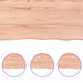 Table Top Light Brown 100x60x6 Cm Treated Solid Wood Oak
