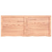 Table Top Light Brown 120x50x4 Cm Treated Solid Wood Oak