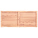 Table Top Light Brown 120x50x6 Cm Treated Solid Wood Oak