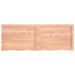 Table Top Light Brown 140x50x4 Cm Treated Solid Wood Oak