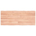 Table Top Light Brown 140x60x4 Cm Treated Solid Wood Oak