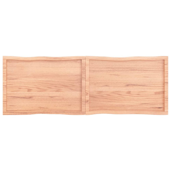 Table Top Light Brown 180x60x(2-4)cm Treated Solid Wood