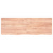 Table Top Light Brown 180x60x6 Cm Treated Solid Wood Oak