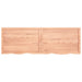 Table Top Light Brown 180x60x6 Cm Treated Solid Wood Oak