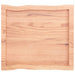 Table Top Light Brown 60x50x4 Cm Treated Solid Wood Oak