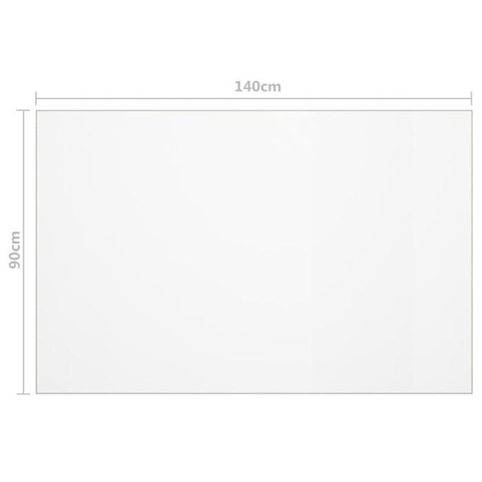 Table Protector Transparent 140x90 Cm 1.6 Mm Pvc Xnnxlp