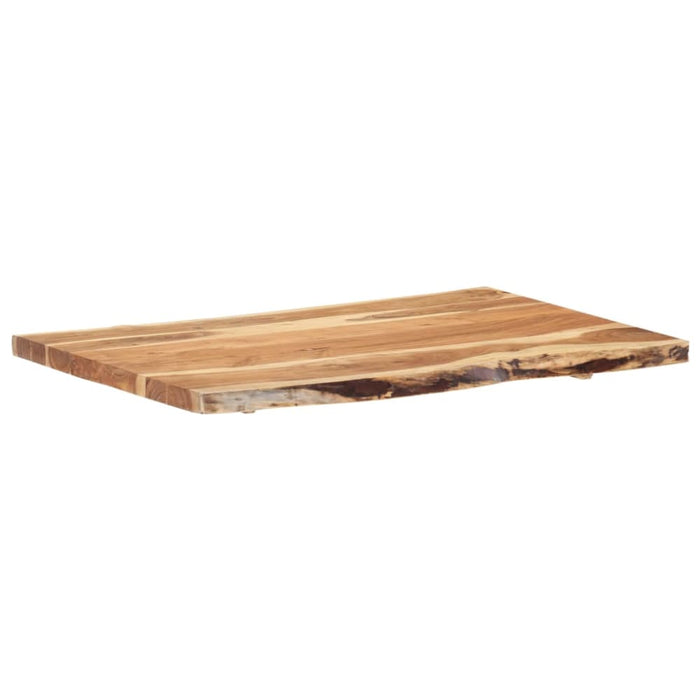 Table Top Solid Acacia Wood 100x(50-60)x3.8 Cm Xnlttx