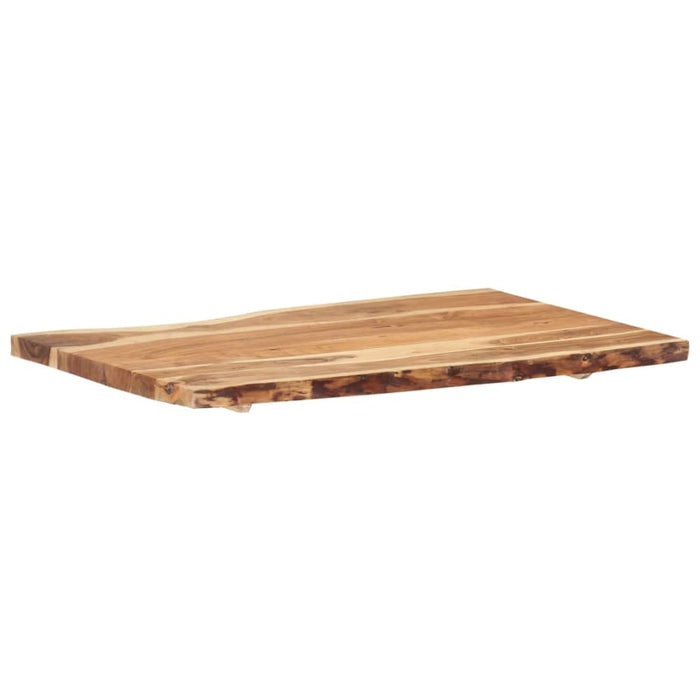 Table Top Solid Acacia Wood 100x(50-60)x3.8 Cm Xnlttx