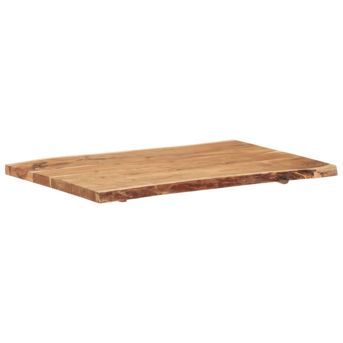 Table Top Solid Acacia Wood 100x(50-60)x3.8 Cm Xnlttx