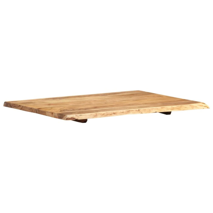 Table Top Solid Acacia Wood 80x(50-60)x2.5 Cm Xnltxk