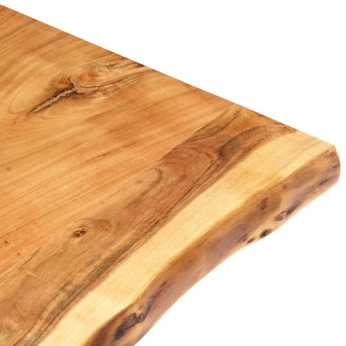 Table Top Solid Acacia Wood 80x(50-60)x2.5 Cm Xnltxk