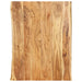 Table Top Solid Acacia Wood 80x(50-60)x2.5 Cm Xnltxk