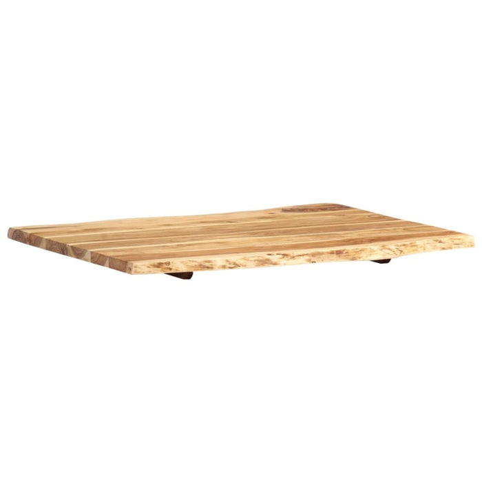 Table Top Solid Acacia Wood 80x(50-60)x2.5 Cm Xnltxk