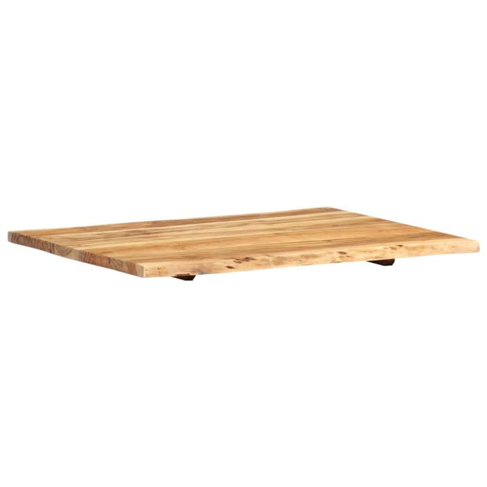 Table Top Solid Acacia Wood 80x(50-60)x2.5 Cm Xnltxk