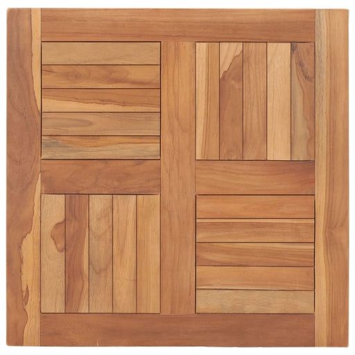 Table Top Solid Teak Wood 60x60x2.5 Cm Anknn