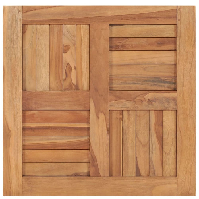 Table Top Solid Teak Wood 60x60x2.5 Cm Anknn