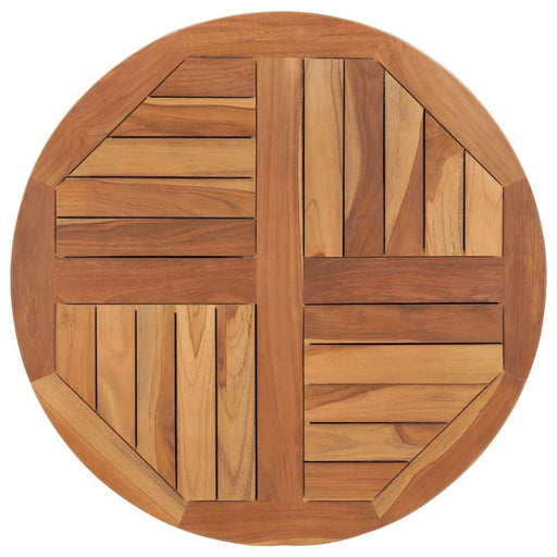 Table Top Solid Teak Wood Round 2.5 Cm 70 Anknp