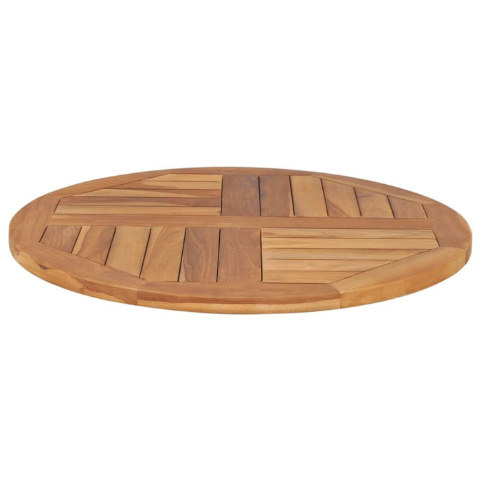Table Top Solid Teak Wood Round 2.5 Cm 70 Anknp