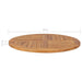 Table Top Solid Teak Wood Round 2.5 Cm 80 Anknl
