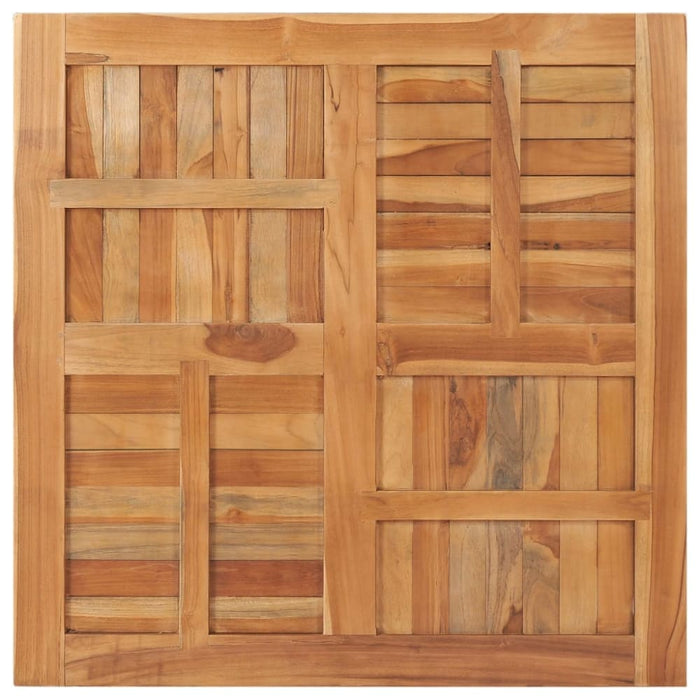 Table Top Solid Teak Wood Square 90x90x2.5 Cm Ankko