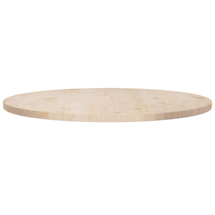 Table Top ø80x2.5 Cm Solid Wood Pine Notlak