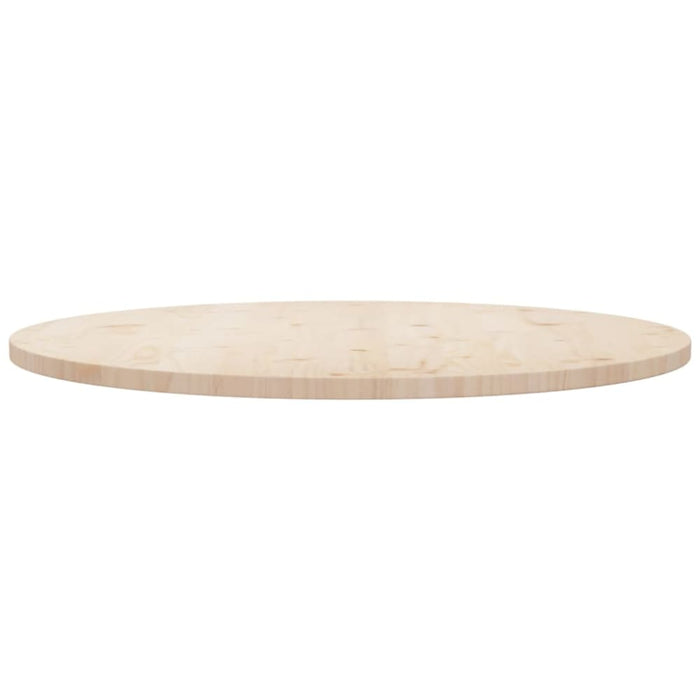 Table Top ø90x2.5 Cm Solid Wood Pine Notlpb