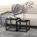 Tea Tables 2 Pcs Mdf Black Ttolpn