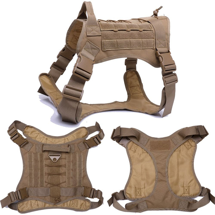 Tactical Dog Harness Pet Training Vest and Leash Set