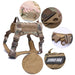 Tactical Dog Harness Pet Training Vest and Leash Set