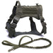 Tactical Dog Harness Pet Training Vest and Leash Set