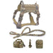 Tactical Dog Harness Pet Training Vest and Leash Set