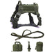 Tactical Dog Harness Pet Training Vest and Leash Set