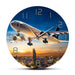 Take off Sunset Aeroplane Aviator Home Decor Wall Clock Air