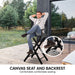 Tall Directors Chair - Black