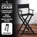 Tall Directors Chair - Black