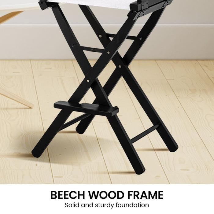 Tall Directors Chair - White