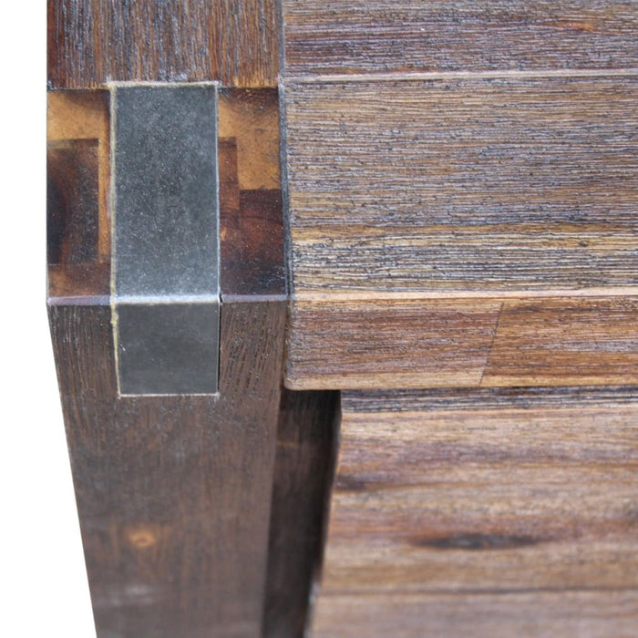 Tallboy with 4 Storage Drawers Solid Wooden Assembled