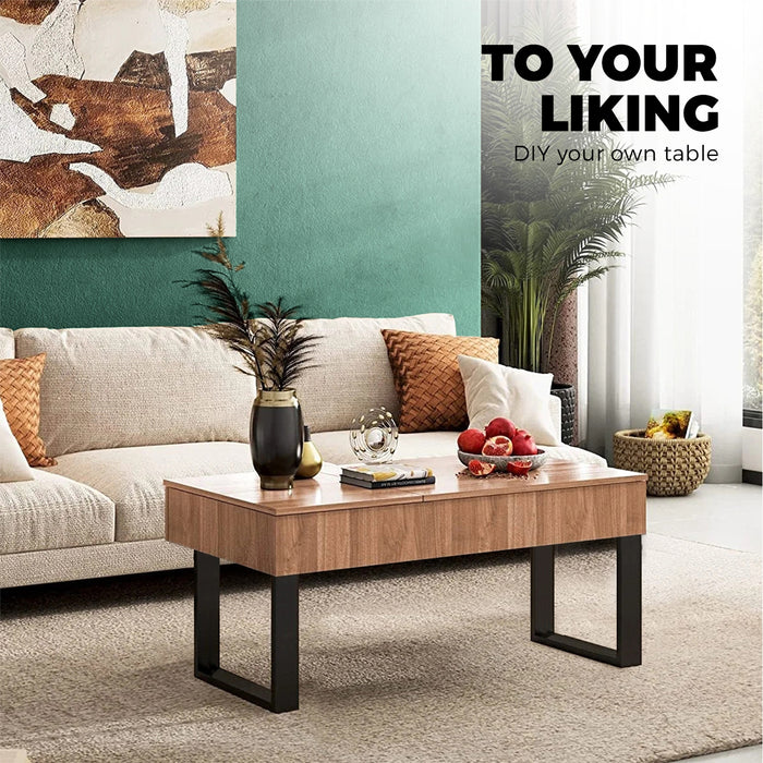 4 Pack Coffee Dining Table Legs Bench Box Diy Steel Metal Industrial