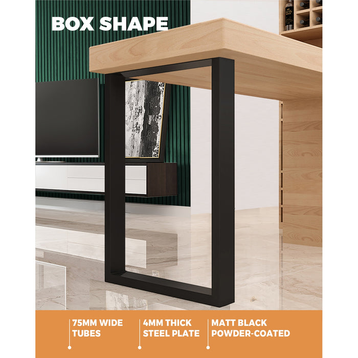 2 Pack Coffee Dining Table Legs Bench Box Diy Steel Metal Industrial