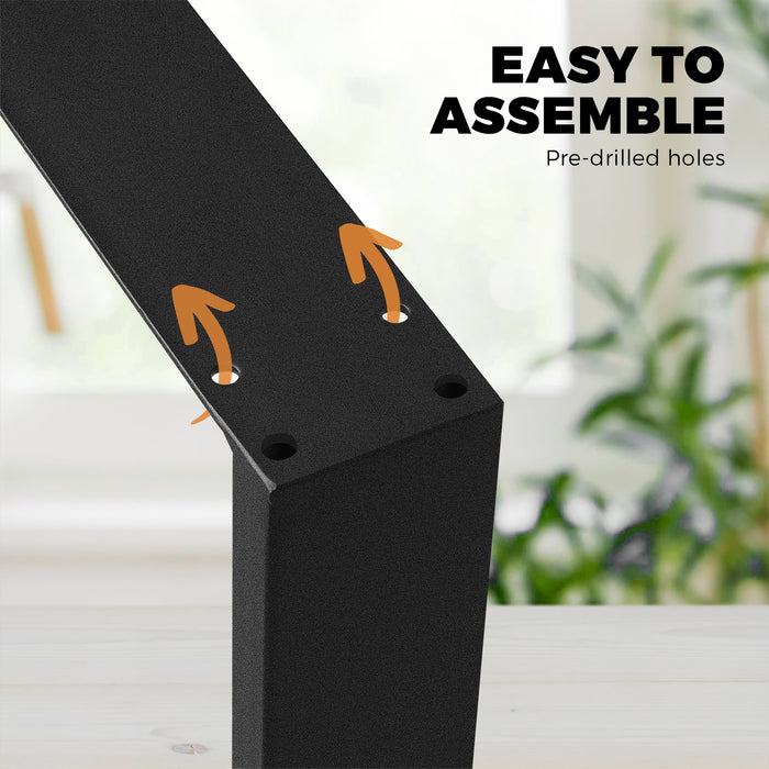 4 Pack Coffee Dining Table Legs Bench Diy Steel Metal Industrial Black